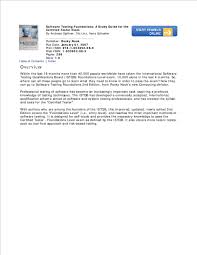 Pdf Software Testing Foundations Jules P Academia Edu