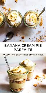 Recette De Tarte A La Creme A La Banane Et Au Paleo Banane Creme Paleo Recette Tarte New Paleo Recipes Dessert Parfait Recipes Paleo Dessert