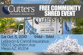Residents can bring up to two boxes of paper for shredding free of charge. Free Paper Shredding Events In Phoenix Az Surrounding Areas