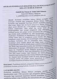 (segi politik, ekonomi dan sosial). Kesultanan Melayu Melaka