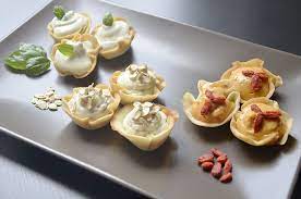 Un finger food ideale se avete ospiti vegetariani, da preparare qualche ora prima del pranzo o della cena di natale. Corso Di Pasticcere Finger Food Cestini Estivi