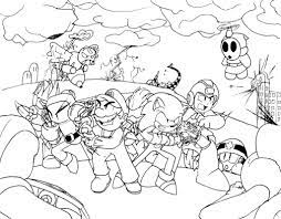 This time it's mario vs. 100 Coloring Pages Mario For Free Print Mario And Luigi Coloring Pages
