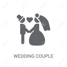 Wedding logo design portfolio by 48hourslogo. Wedding Couple Icon Trendy Wedding Couple Logo Concept On White Royalty Free Cliparts Vectors And Stock Illustration Image 111987668