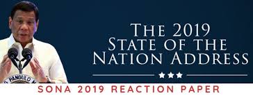 In Here Is An Example Of Sona 2019 Reaction Paper Made Available For Students Who Are Tasked To Make Reaction Paper About Pres Rodrigo Son A Reactions Manila