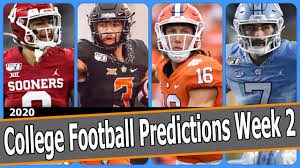 Notre dame's ian book threw for four touchdowns and rushed for more than. College Football Predictions Week 2 Youtube