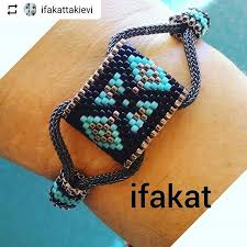 Repost Ifakattakievi With Instatoolsapp Miyuki Ve Oksitli Gumus Tasarim Bilekligimizi Kurstan Pa Boncuk Suslu Takilar Orgu Bileklik Modelleri Taki Yapma