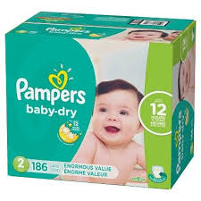 Pampers Baby Dry Diapers Enormous Pack Size 2 186ct Pampers Disposable Diapers Diaper
