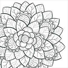 Floers coloring page for persons of ripe years. Flower Coloring Pages For Kids Pdf 100percentpaperrecycle