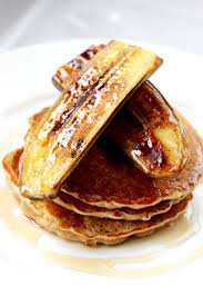 Cinnamon Olive Oil Pancakes With Salted Butter Caramelized Bananas Food Delicious Desserts Sweet Tooth Recipe