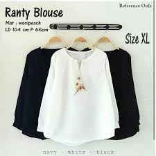 See more of blouse wanita on facebook. New Carmila Sale Atasan Wanita Safira1 Bhn Twiscont To Fit L Roo Blouse Wanita Murah Muslim B7 Shopee Indonesia