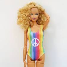 Black And White Bathing Suit Barbie Barbie Doll Clothes Swimsuit Print Rainbow Bathingsuit Dollclothes Clothes Swimsuit Barbieswimsuit Doll Ba Barbie Swimsuit Print Swimsuit Barbie Dolls