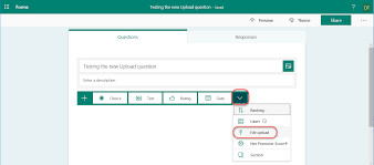 Microsoft forms is a simple, lightweight app that lets you easily create surveys, quizzes, and polls. Using The New File Upload Question In Microsoft Forms One Minute Office Magic