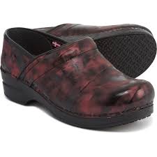 Sanita Piper Smart Step Clogs Printed Patent Leather For Women