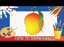How To Draw A Mango Poster Color View And Draw White Pixel Article easy step by step how to draw mango tree sketch of mango tree. how to draw a mango poster color