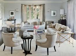 Cream Black Gold Silver Blue Gray Art Deco Living Room Hollywood Glam Living Room Traditional Living Room