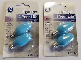4w 4 Watt Blue Night Light Bulb Blue 2 2 Packs 4 Bulbs Total 43168910163 Ebay