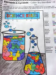 This Is The Third Installment Of The Chemical Elements Color By Number Activity Pages Elements High Chemistry Classroom Teaching Chemistry High School Science