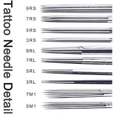 Atomus 100 Pieces Mixed Tattoo Needles 3rl 5rl 7rl 9rl 3rs 5rs 7rs 9rs 5m1 7m1 100 Count For Ta Tattoo Equipment Tattoo Needle Sizes Tattoo Supplies