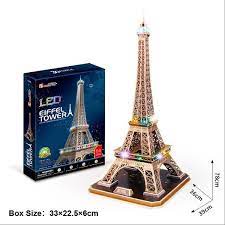 This colorful poster promoted travel to france for twa, trans world airlines. 3d Puzzle Eiffel Tower In Paris Puzzle Toys For Adults Boys With 84 Pcs Wish