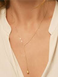 Gold Water Drop Chain Necklace Drop Necklace Drop Chain Necklace Price