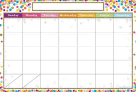 Confetti Calendar Smart Poly Chart Write On Wipe Off