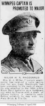 Biography for WW1 Veteran Herbert Robertson MacDonald, Canadian  Expeditionary Force