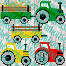 Tractor Farm Svg Dxf Png Clip Art Farm Birthday Handmade Farm Tractor