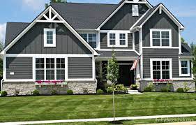 The Exterior Of Our Modern Craftsman Home Home Styles Exterior Craftsman Exterior Exterior Paint Colors For House
