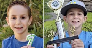 8-year-old boy hit by truck