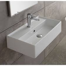 Maybe you would like to learn more about one of these? Teorema Standard White Ceramic Rectangular Wall Mount Bathroom Sink With Overflow Wall Mounted Bathroom Sinks Small Bathroom Sinks Wall Mounted Bathroom Sink