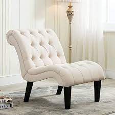 New Yongqiang Living Room Chairs Upholstered Tufted Bedroom Accent Chair Curved Backrest Lounge Upholstered Accent Chairs Living Room Chairs Upholstered Chairs