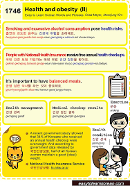 1746 Health And Obesity Ii With Images Learn Korean Korean Language Korean Words