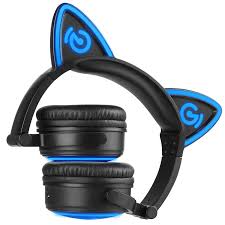 Promo 38%meilleure vente n° 1. Mindkoo Chat Oreille Casque Sans Fil Bluetooth Ecouteur Avec Microphone Led Clignotant Casque Fone De Ouvido Enfants Dessin Anime Aliexpress