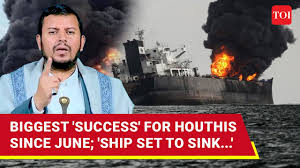 'Israeli Ship Adrift': Houthi Strikes Spark Blasts, Fire On 'Sounion' |  Biggest 'Success' Since June