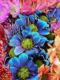 Glitter Gif Hermoso Papel Pintado Flores Rosas Bonitas