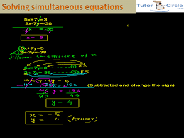Simultaneous Equations Solving Math Equations Http Math Tutorvista Com Algebra Equation Html Simultaneous Equations Solving Equations Equations
