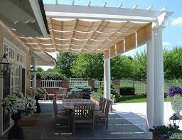 Pergola With Retractable Awning Pergola Udeliv Terrasse Ideer