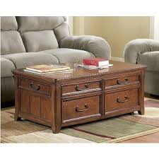 Wooden Lift Top Living Room Cocktail Table By Ashley Furniture 544 29 Framed Drawer Front Coffee Table Cocktail Tables Living Room Coffee Table With Storage