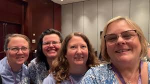 Enjoying the conference and meeting new people