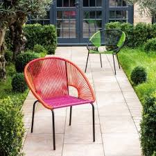 Jambi Pink And Orange Woven Garden Chair Buy Now At Habitat Uk Garden Furniture Design Garden Chairs Garden Furniture