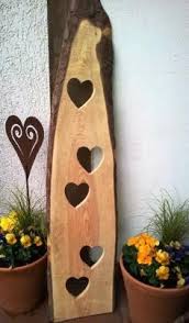 Balkon Gartenstele Ein Designerstuck Von Vroni4you Bei Dawanda Rustikales Handwerk Holz Basteln Weihnachten Holzprojekte