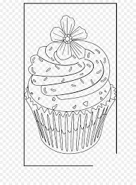 Dengan adanya kegiatan mewarnai, maka kreatifitas dan juga imajinasi sang anak akan berkembang. Cupcake Buku Mewarnai Halaman Mewarnai Gambar Png