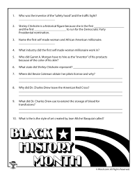 Can you name one president of american who was assassinated? Black History Month Biographies Quiz Woo Jr Kids Activities Children S Publishing