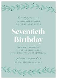 Invite your friends and family to share this day with an 80th birthday is something to celebrate properly. 70th Birthday Invitations Design Yours Instantly Online