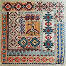 Artecy cross stitch has another new website for the fantastic new craft of pixelhobby we can convert most of our cross stitch patterns over to pixelhobby format, best of all it takes you much less time to complete pixelhobby than cross stitch and there is no counting, or threading needles involved. Aztec Cross Stitch Pattern By Carolyn Manning