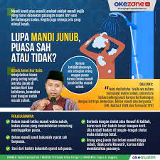 Simak doa mandi junub berikut ini. Okezone Infografis Lupa Mandi Junub Puasa Sah Atau Tidak