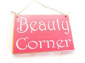 Amazon.com: 8x6 Beauty Corner Custom Wood Sign Powder Room Makeup ...