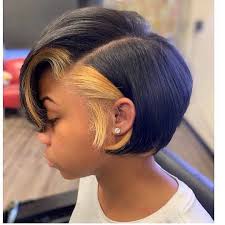 Sleeking the side section of hair over towards the front accentuates the angles in her face and creates a dramatic bang. 38 Short Hairstyles And Haircuts For Black Women Stylesrant