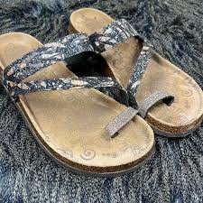 Muk Luks | Shoes | Muk Luks Womens Marsha Terra Turfdark Grey Sandals Size  9 | Poshmark