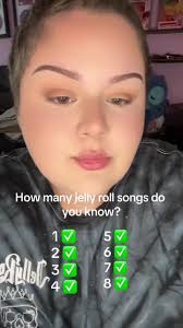 How many jelly roll songs do uou know?? #jellyroll #fyp #trending  #jellyrollsongs #jellyrollmusic